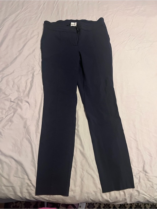 Briggs New York Pants - Briggs New York Dark Navy Straight-Leg Dress Pants